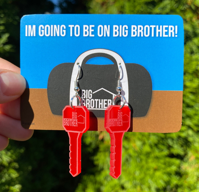 Personalized Competition Style Mini Key Earrings