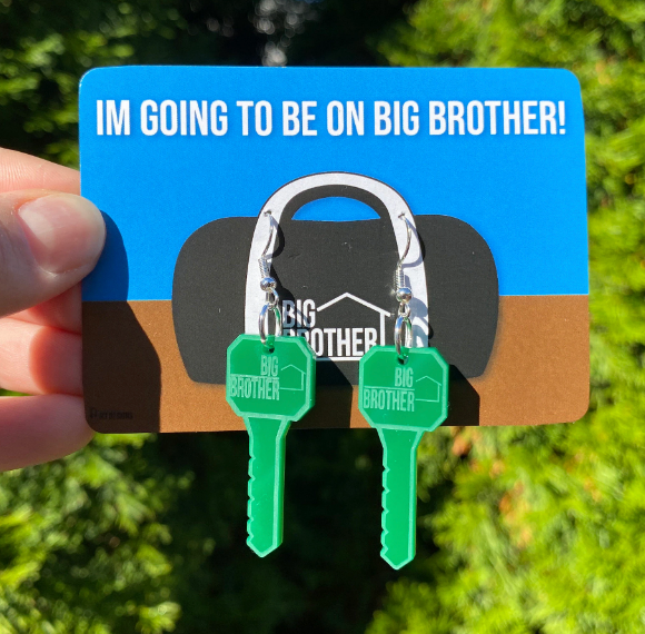 Personalized Competition Style Mini Key Earrings