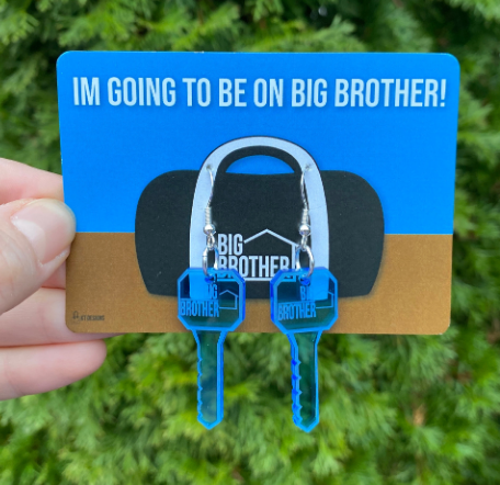 Personalized Competition Style Mini Key Earrings