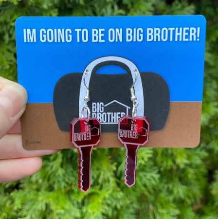 Personalized Competition Style Mini Key Earrings