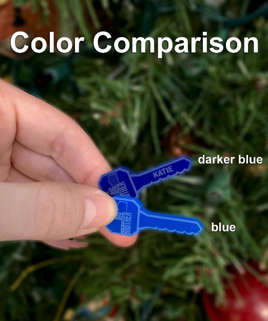 Personalized Competition Style Mini Key Earrings