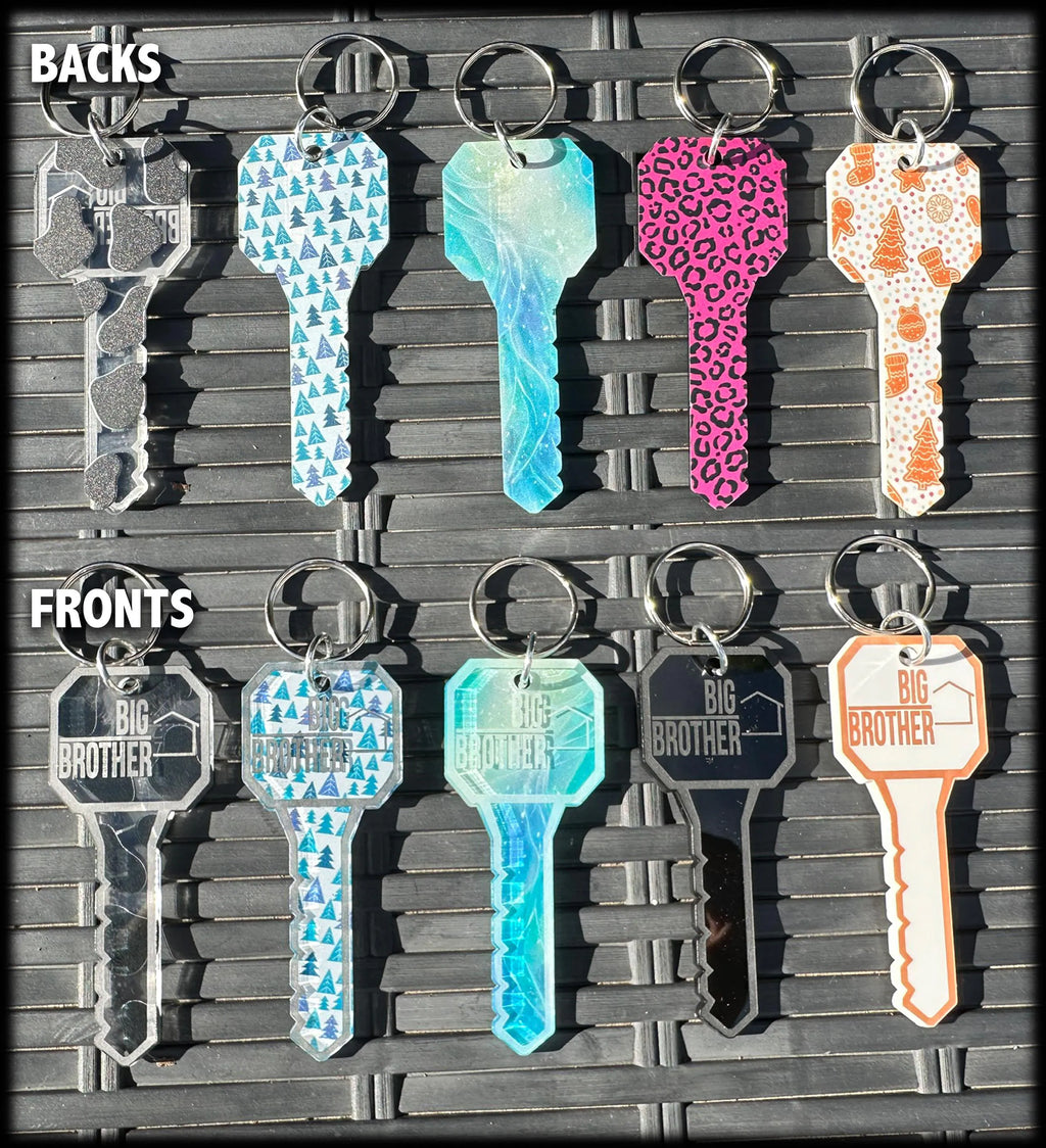 Personalized Competition Style Acrylic Keys - Fun Patterns!