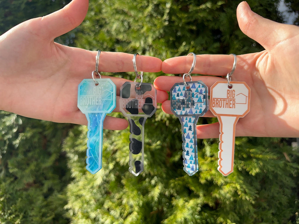 Personalized Competition Style Acrylic Keys - Fun Patterns!